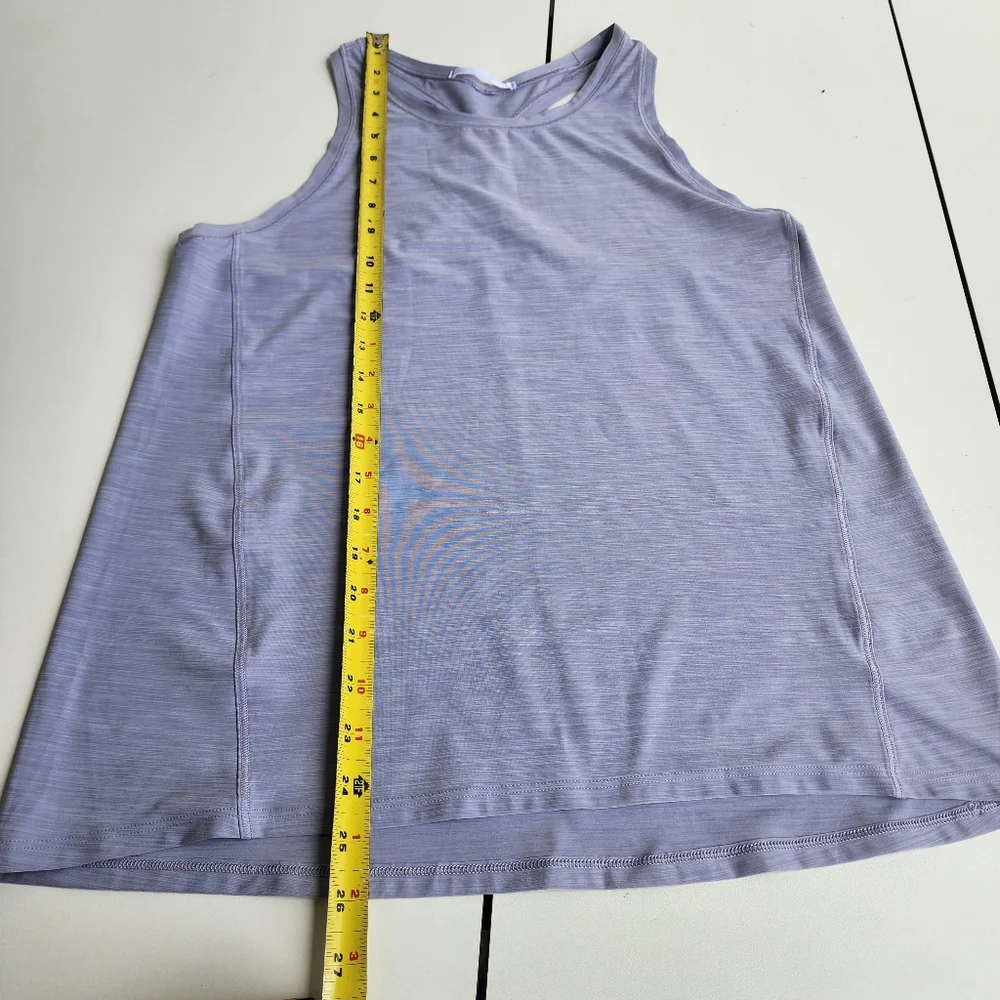 Athleta Tank Womens Tank Top Athletic Racerback Gym Stretch Gray Sz S - Picture 10 of 13